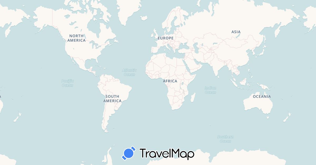 TravelMap itinerary: driving, bus, cycling, train, boat in Switzerland, Germany, Finland, France, Norway, Sweden (Europe)